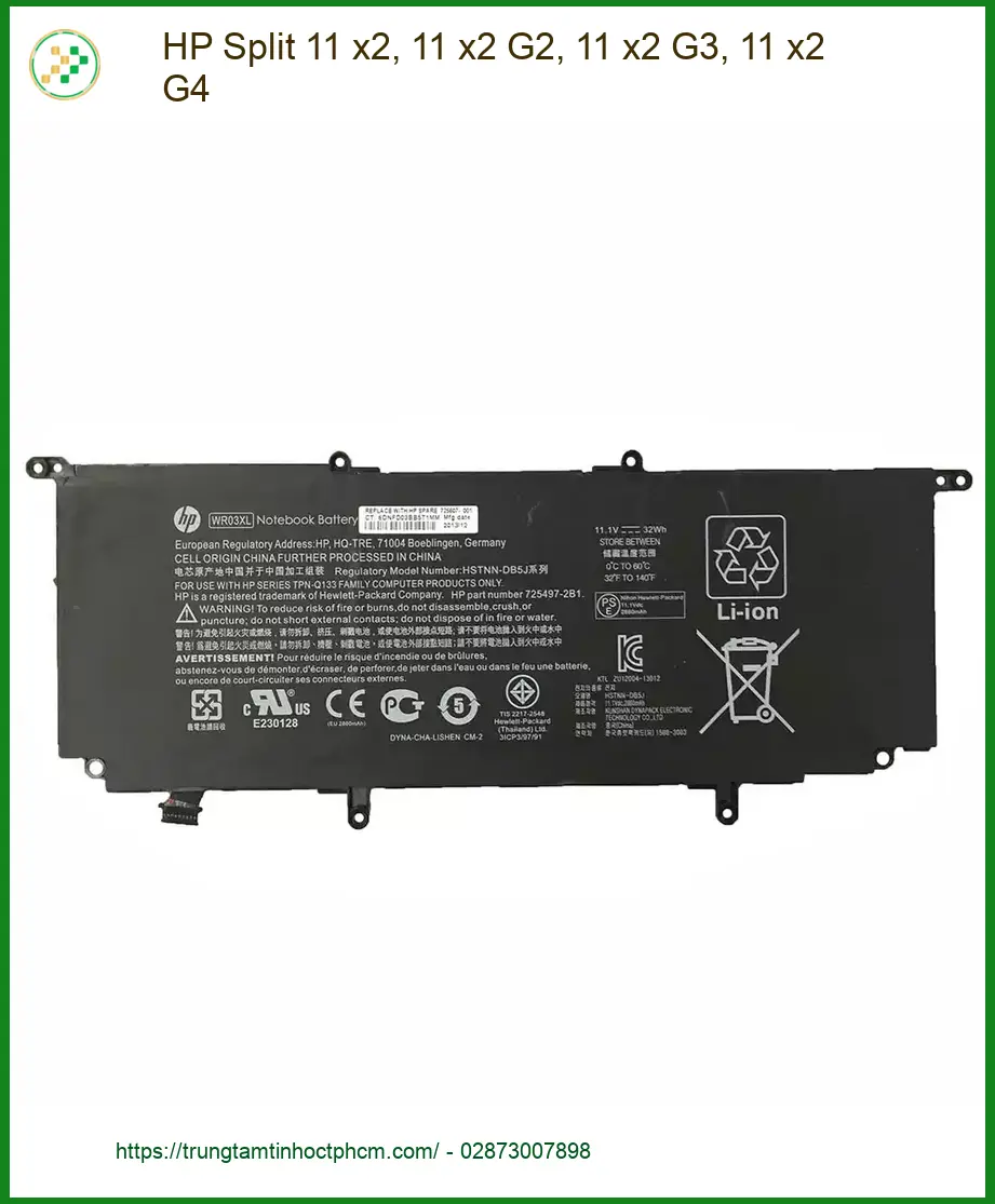 Pin Laptop HP Split 11 x2 - Cửa Hàng Thay Pin Lấy Ngay TPHCM