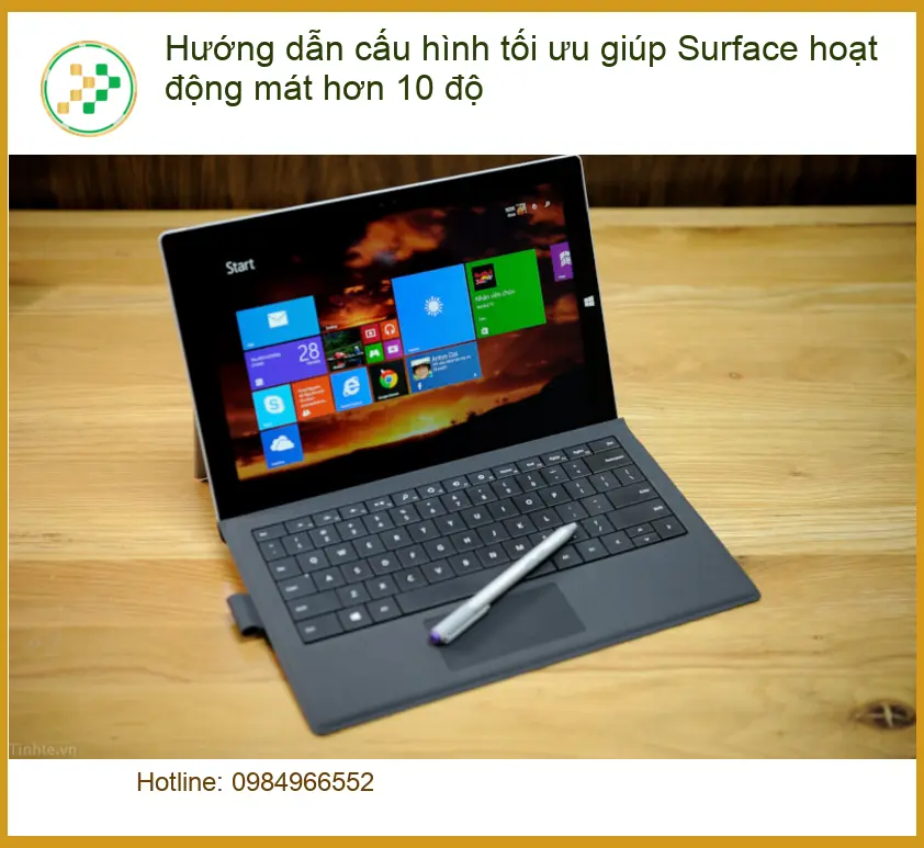 Cấu hình tối ưu giúp Surface mát hơn 10 độ - Tự xử lý tại nhà