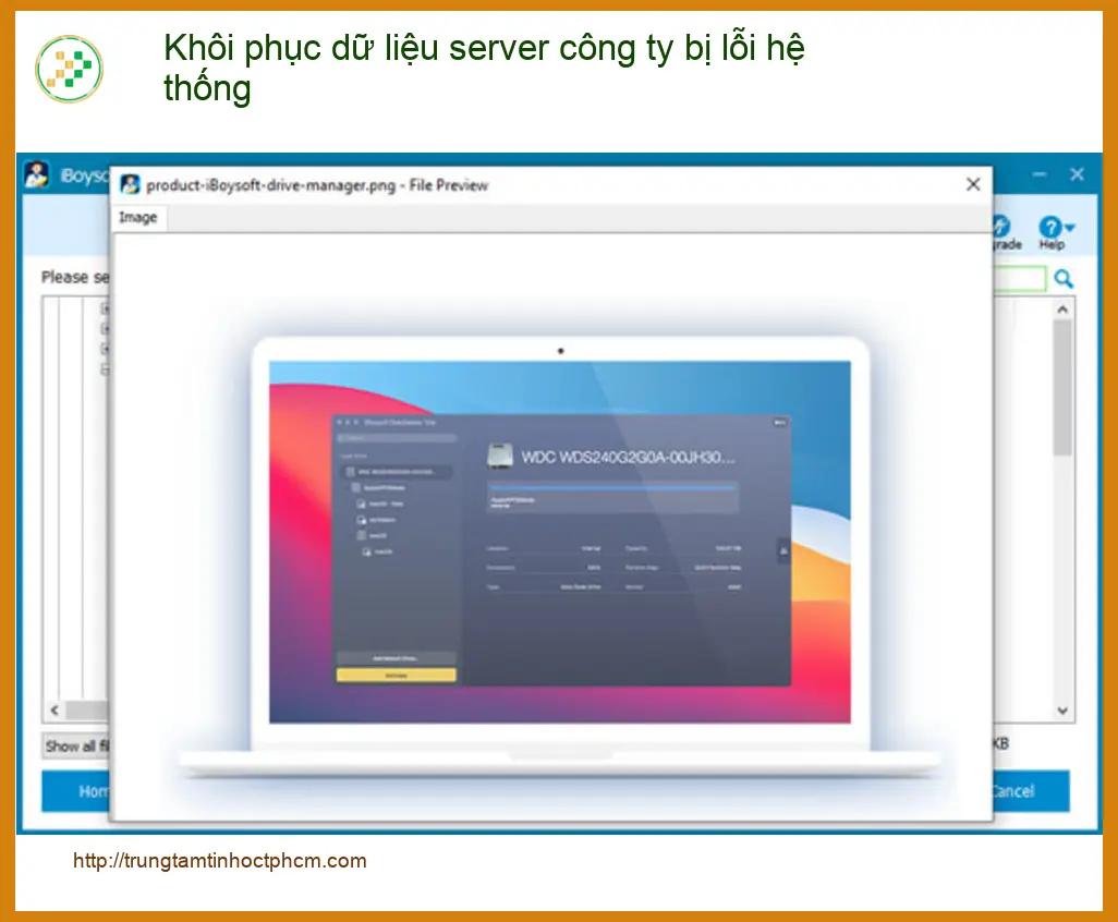 Khôi Phục Dữ Liệu server công ty lỗi hệ thống - Trung tâm cứu dữ liệu TPHCM