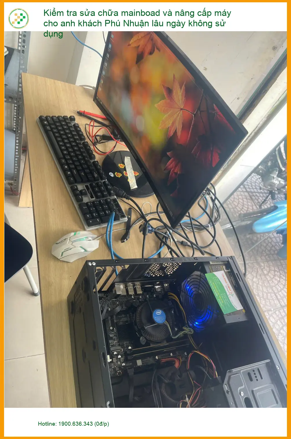 Dịch vụ kiểm tra sửa mainboard và nâng cấp máy Anh Gia Bảo Phú Nhuận ảnh thực tế 1