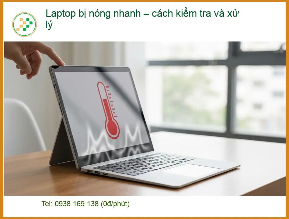 Laptop bị nóng nhanh – cách kiểm tra và xử lý - Trung tâm hỗ trợ uy tín TPHCM