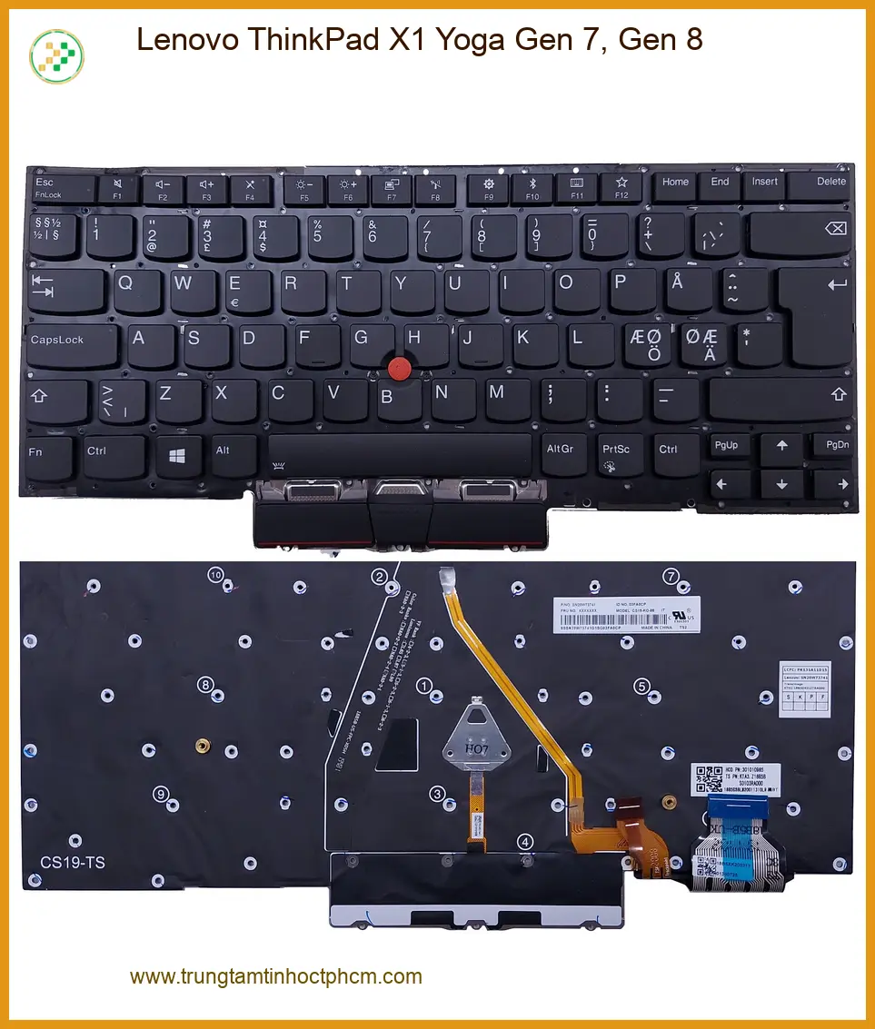 Thay Bàn Phím Laptop ThinkPad X1 Yoga - Trung Tâm Sửa Nhanh TPHCM