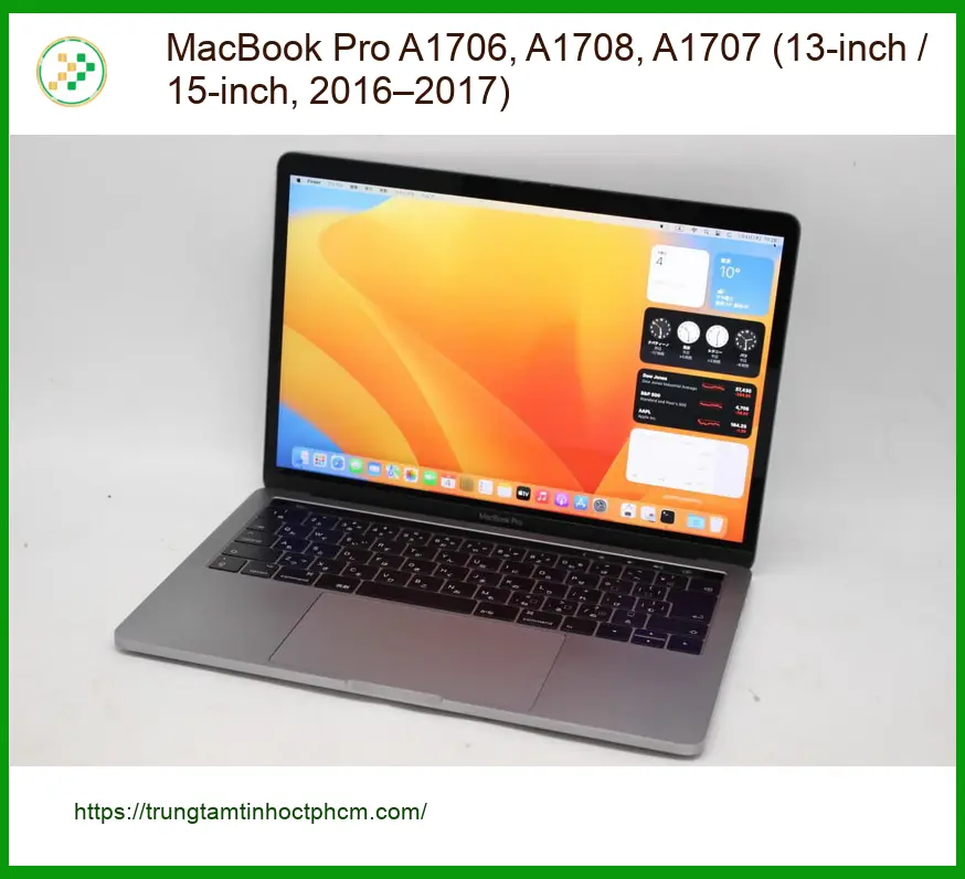 Vỏ Laptop MacBook Pro A1706 - Thay vỏ Macbook nhanh, giá rẻ tại TPHCM