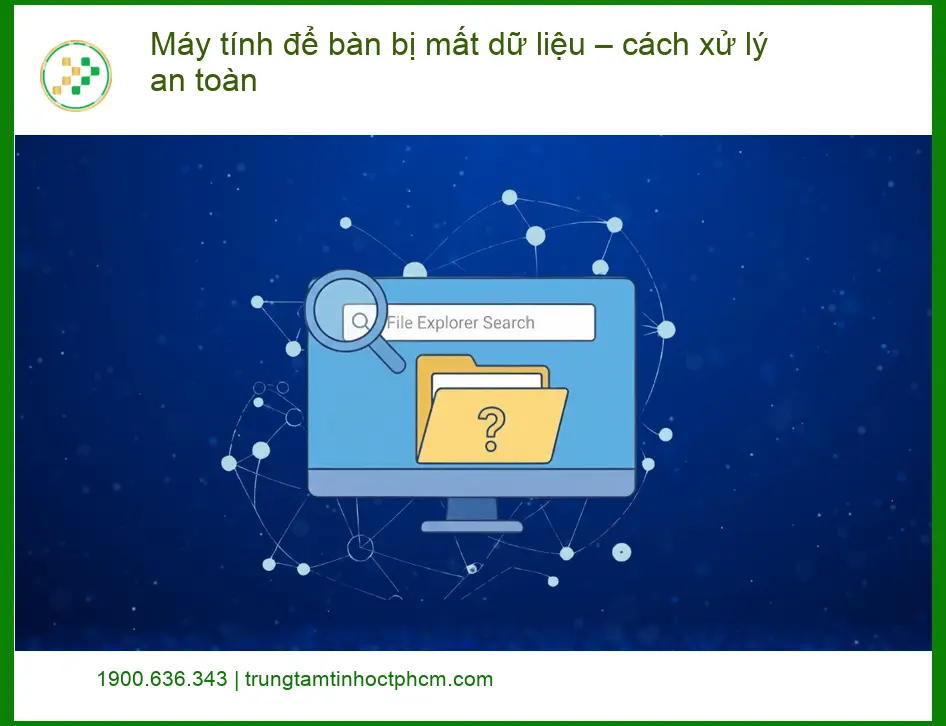 PC Máy tính để bàn bị mất dữ liệu – Trung tâm khôi phục uy tín TPHCM