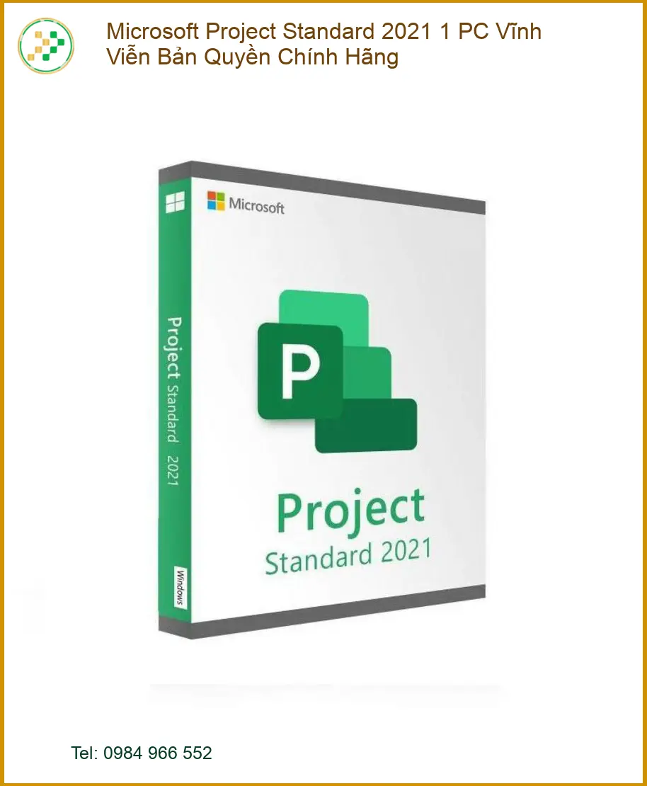 Office Ban Quyen Microsoft Project Standard 1 PC Vinh Vien Chinh Hang
