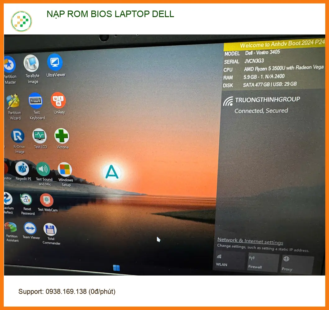 Chị Ngọc tìm dịch vụ NẠP ROM BIOS LAPTOP DELL Quận Tân Bình