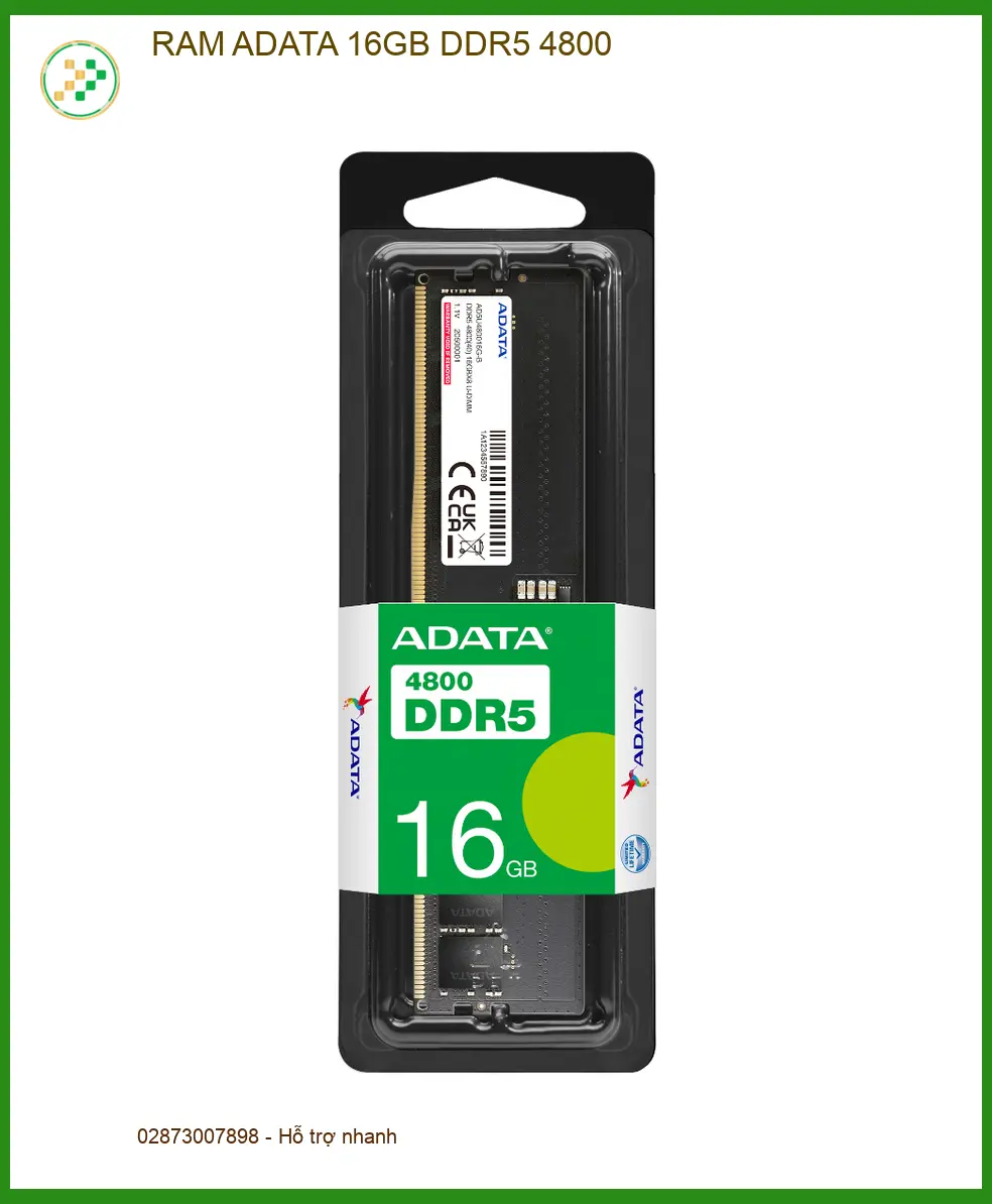 Ram Laptop ADATA 16GB DDR5 4800 - Nâng Cấp TPHCM | Cửa Hàng Giá Tốt Nhất