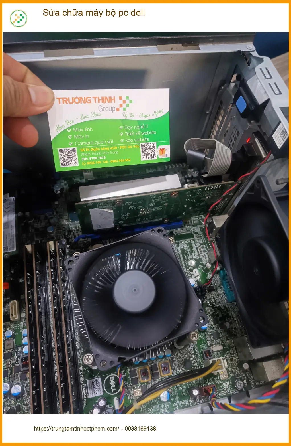 Anh Quốc làm IT - Chỗ sửa máy bộ PC Dell Quận Tân Phú tận tâm ảnh thực tế 1