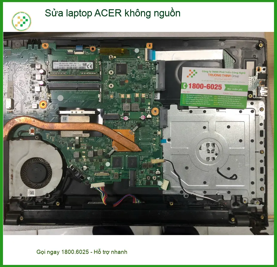 Anh Trực Quận Bình Tân cần sửa laptop Acer không nguồn gấp ảnh thực tế 2