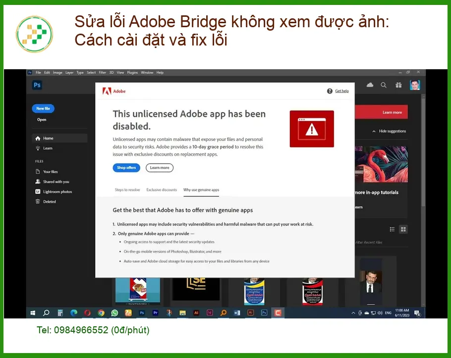 Thủ thuật Sửa lỗi Adobe Bridge không xem ảnh - Trung tâm hỗ trợ TPHCM