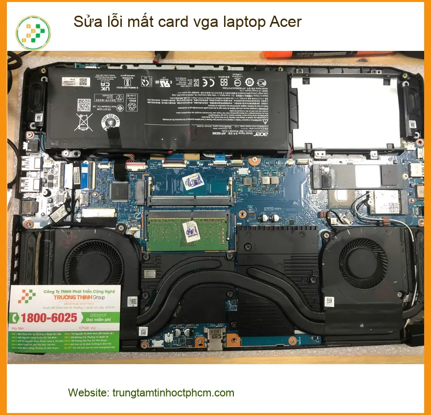 Anh Đạt kỹ sư sửa lỗi mất card vga laptop Acer Quận Bình Tân nhanh chóng ảnh thực tế 1