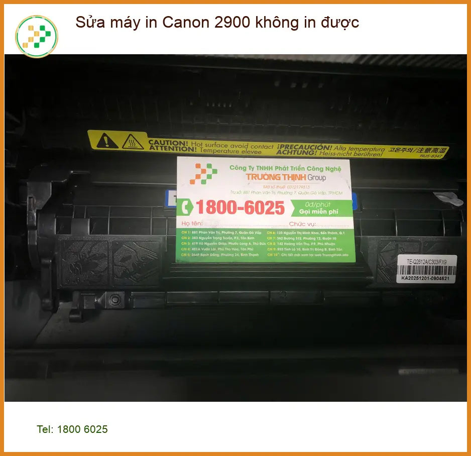Chú Tấn - Tìm chỗ sửa gấp máy in Canon 2900 không in được ở Quận Bình Tân ảnh thực tế 1