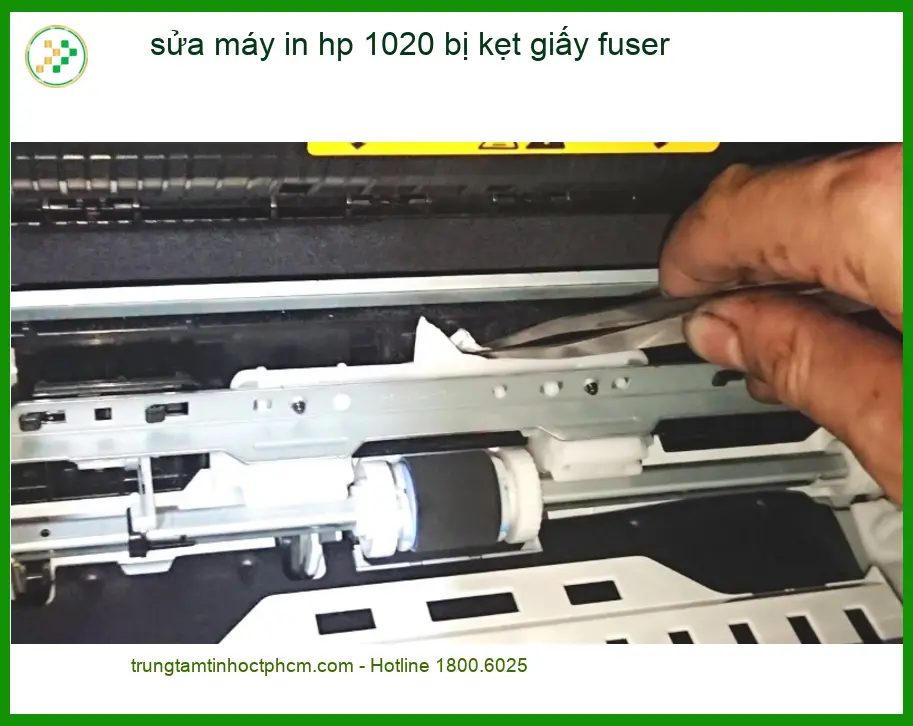 Sửa máy in HP 1020 kẹt giấy fuser - Trung tâm hỗ trợ tận nơi TPHCM