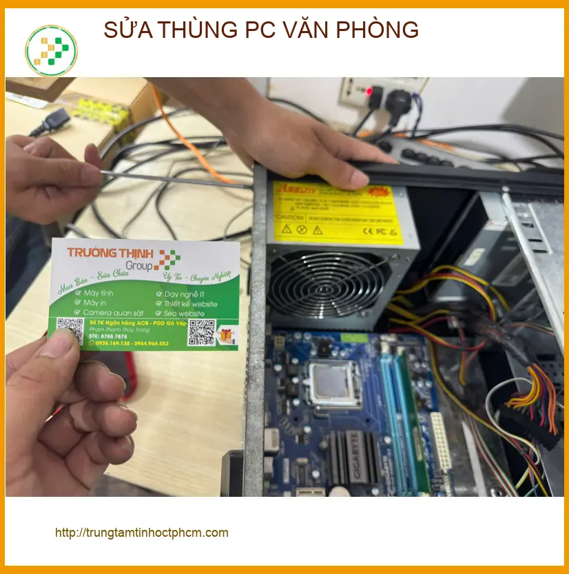 Anh Đức IT văn phòng Quận Tân Bình review chỗ sửa PC lấy liền ảnh thực tế 1