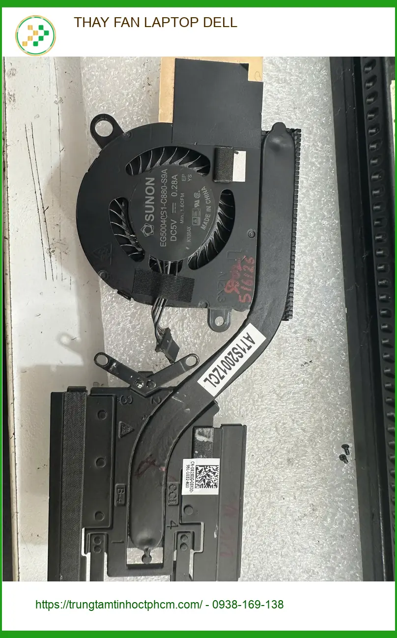 Dịch vụ thay fan laptop Dell Quận Gò Vấp - Anh Long lập trình viên hài lòng ảnh thực tế 1