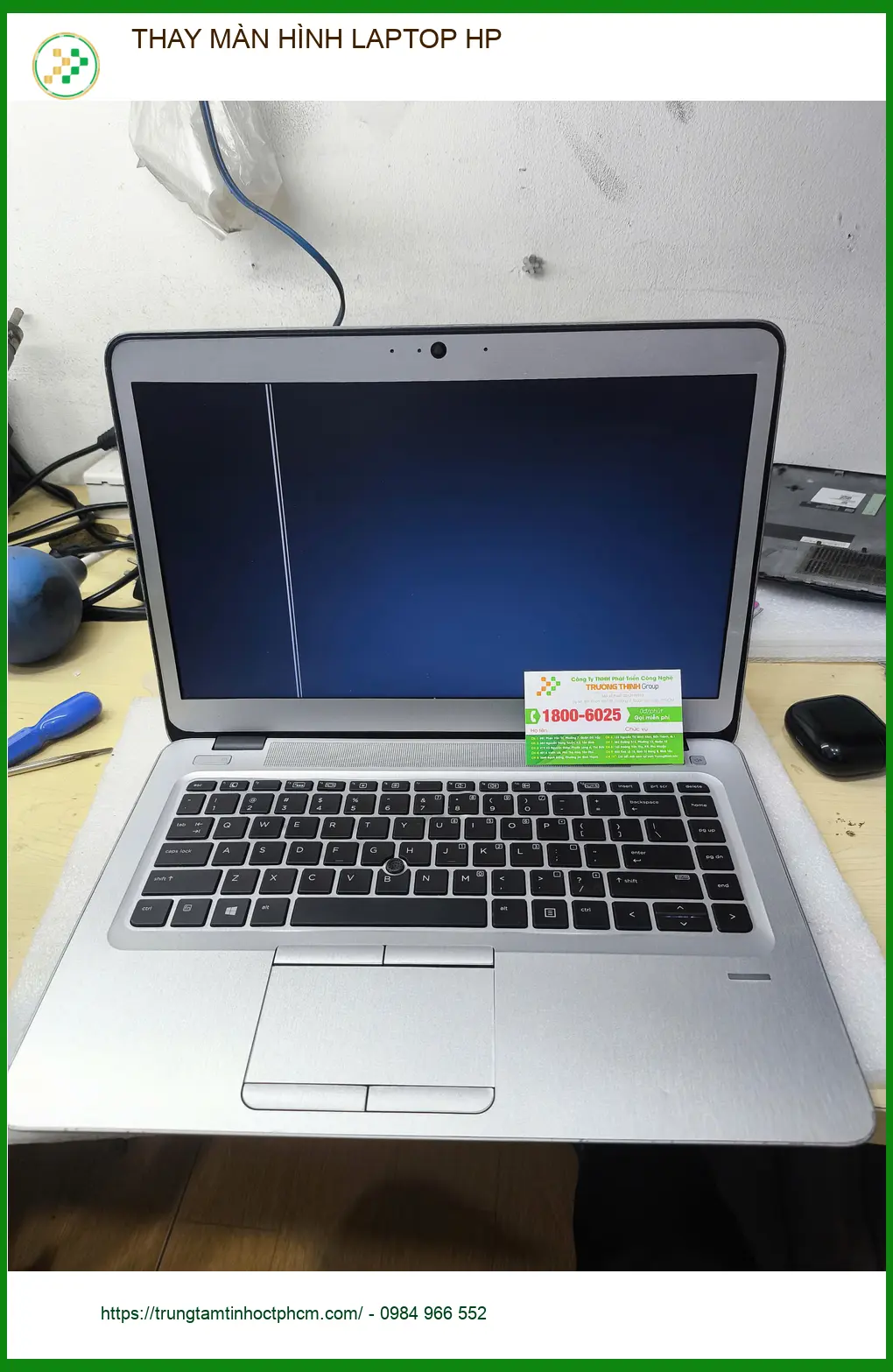 Dịch vụ thay màn hình laptop HP Quận Gò Vấp - Chị Thanh kiến trúc sư review