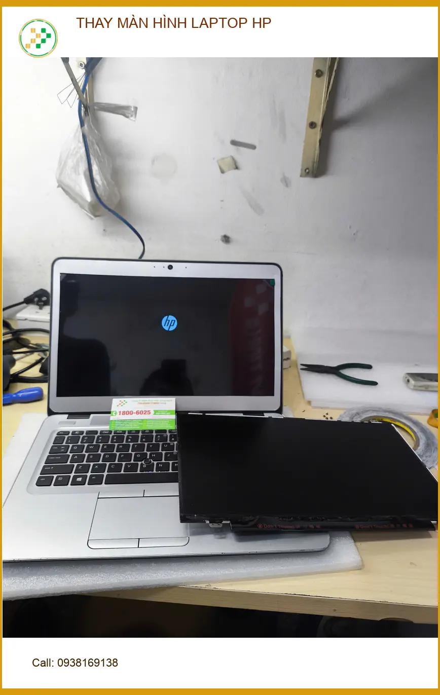 Dịch vụ thay màn hình laptop HP Quận Gò Vấp - Chị Thanh kiến trúc sư review ảnh thực tế 2