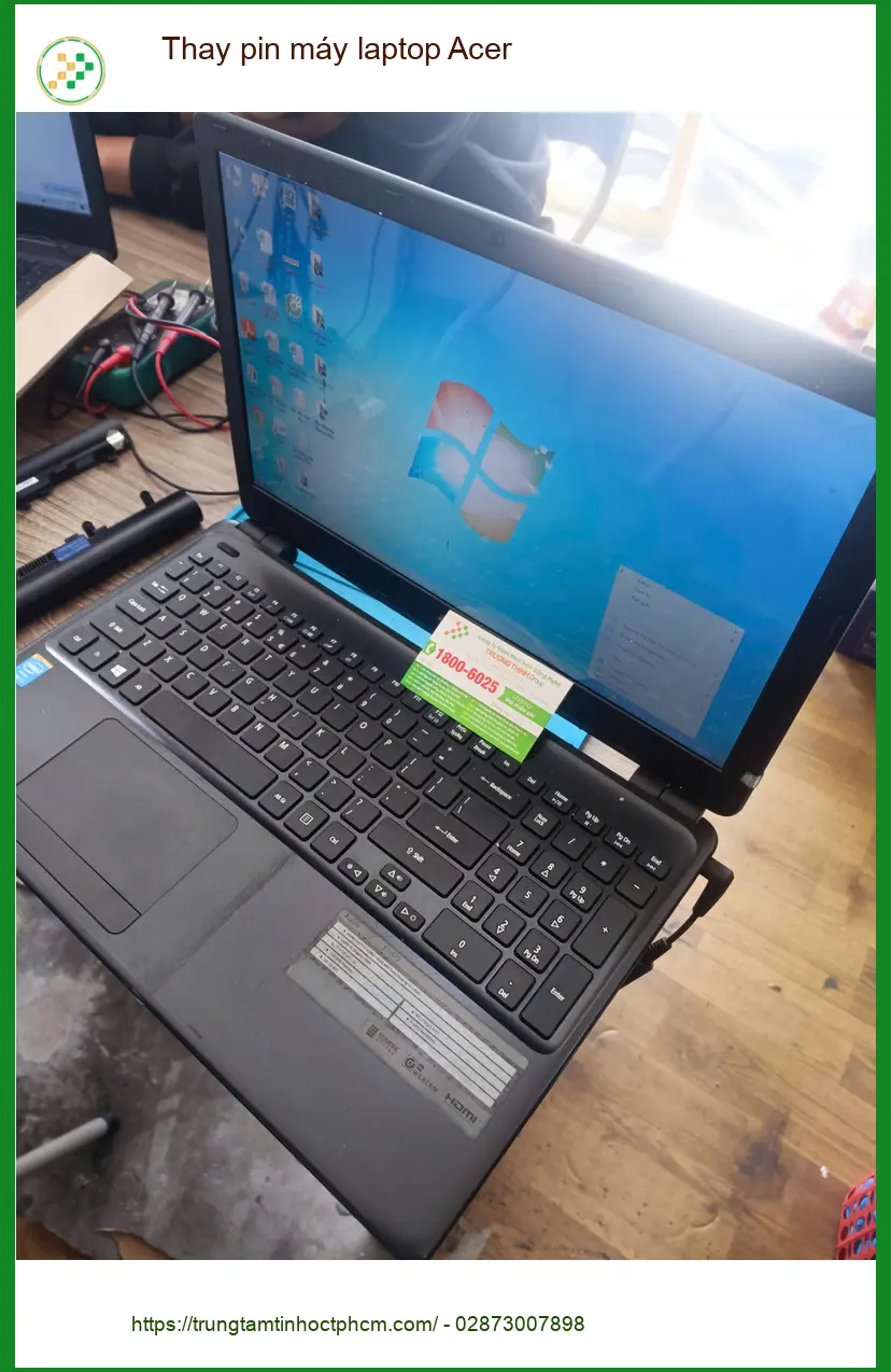 Anh Đạt kiến trúc sư tìm chỗ Thay pin máy laptop Acer Quận Tân Phú lấy liền ảnh thực tế 1