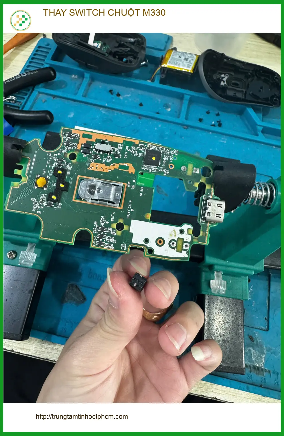 Anh Minh IT review dịch vụ Thay SWITCH CHUỘT M330 Quận 10 uy tín, lấy ngay ảnh thực tế 1