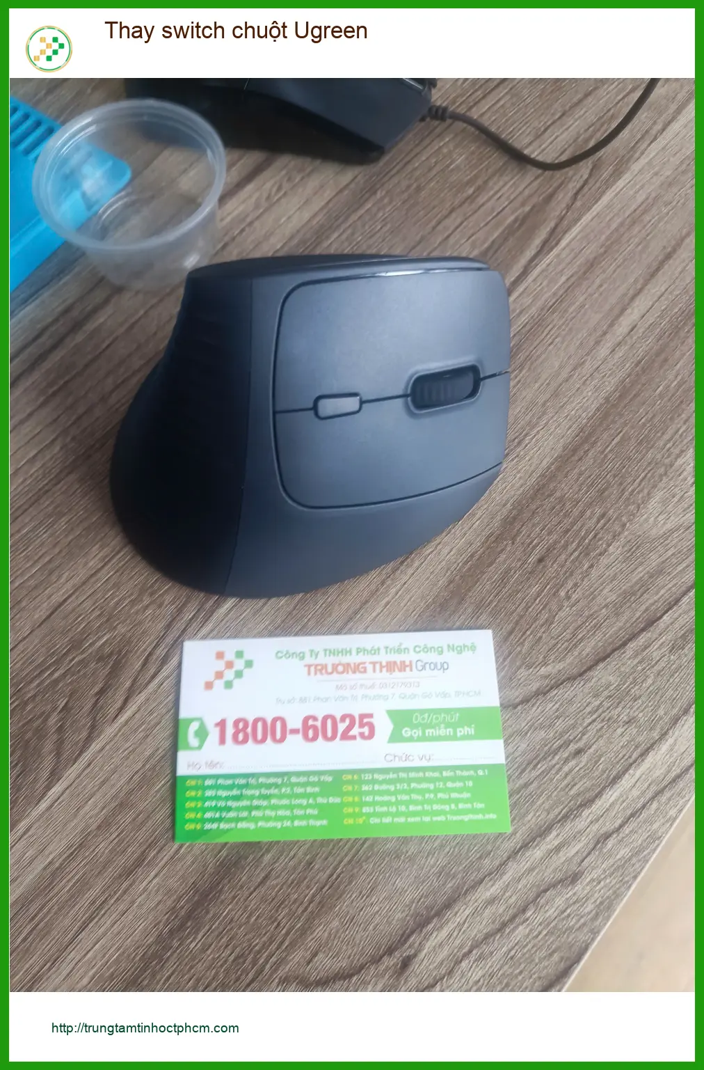 Anh Phước IT tìm địa điểm thay switch chuột Ugreen Quận Tân Phú uy tín ảnh thực tế 1