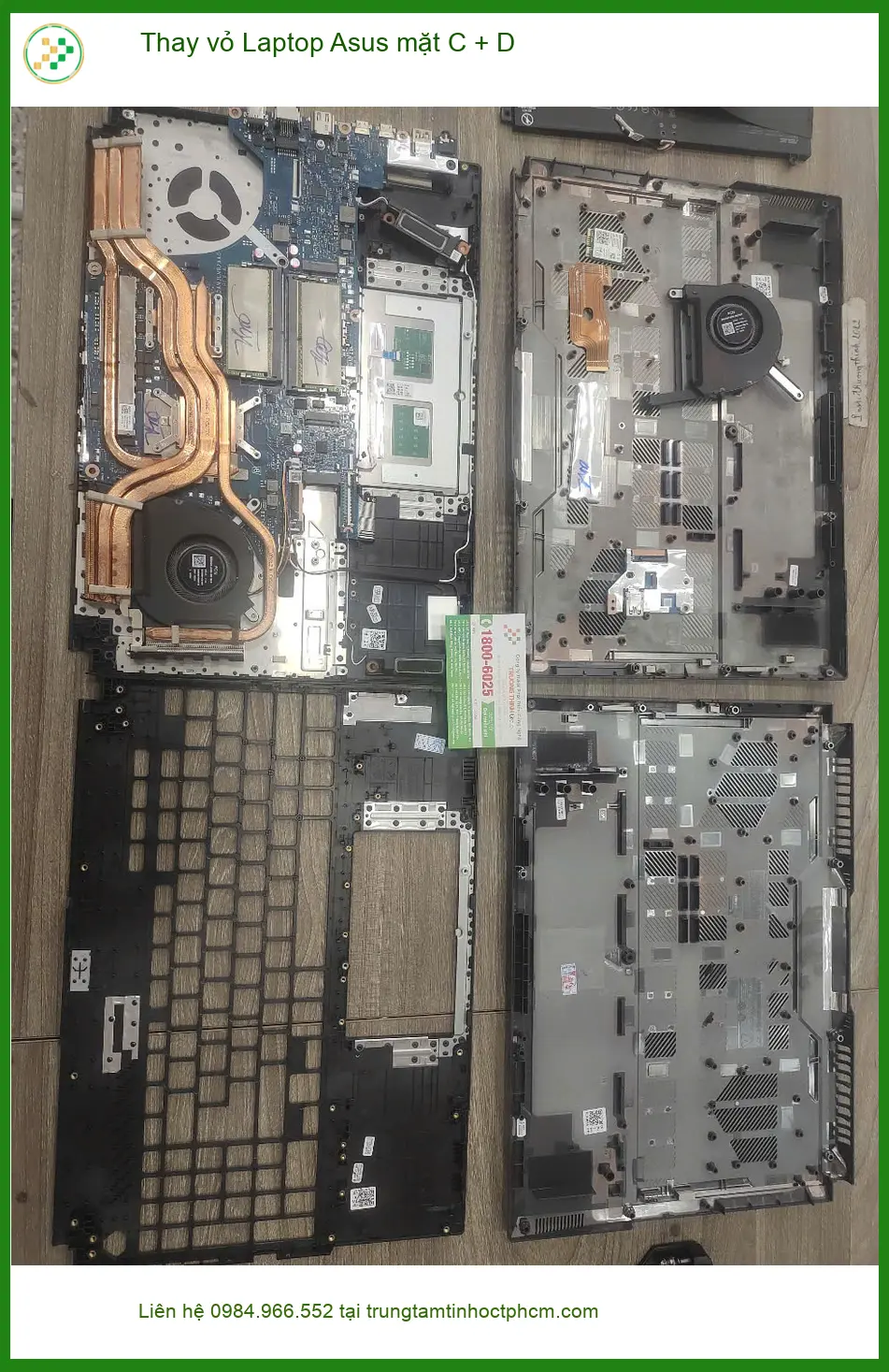Cô Diệu Quận 7 thay vỏ laptop Asus mặt C + D: Laptop cũ nay đã đẹp như mới! ảnh thực tế 1
