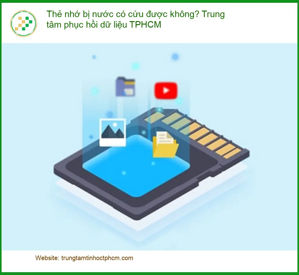 Khôi Phục Dữ Liệu Thẻ nhớ bị nước có cứu được không? - Trung tâm TPHCM