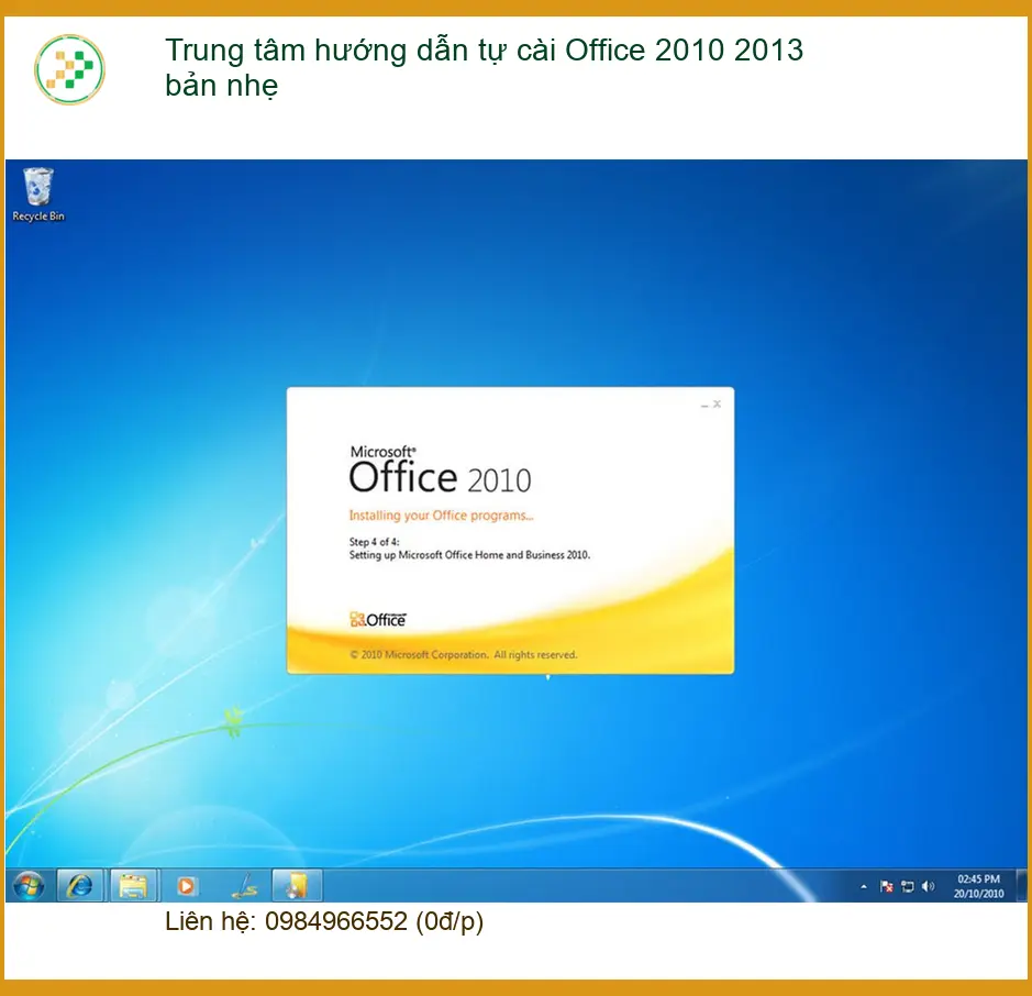 Thủ thuật cài Office 2010 2013 bản nhẹ - Cách tự xử lý tại nhà