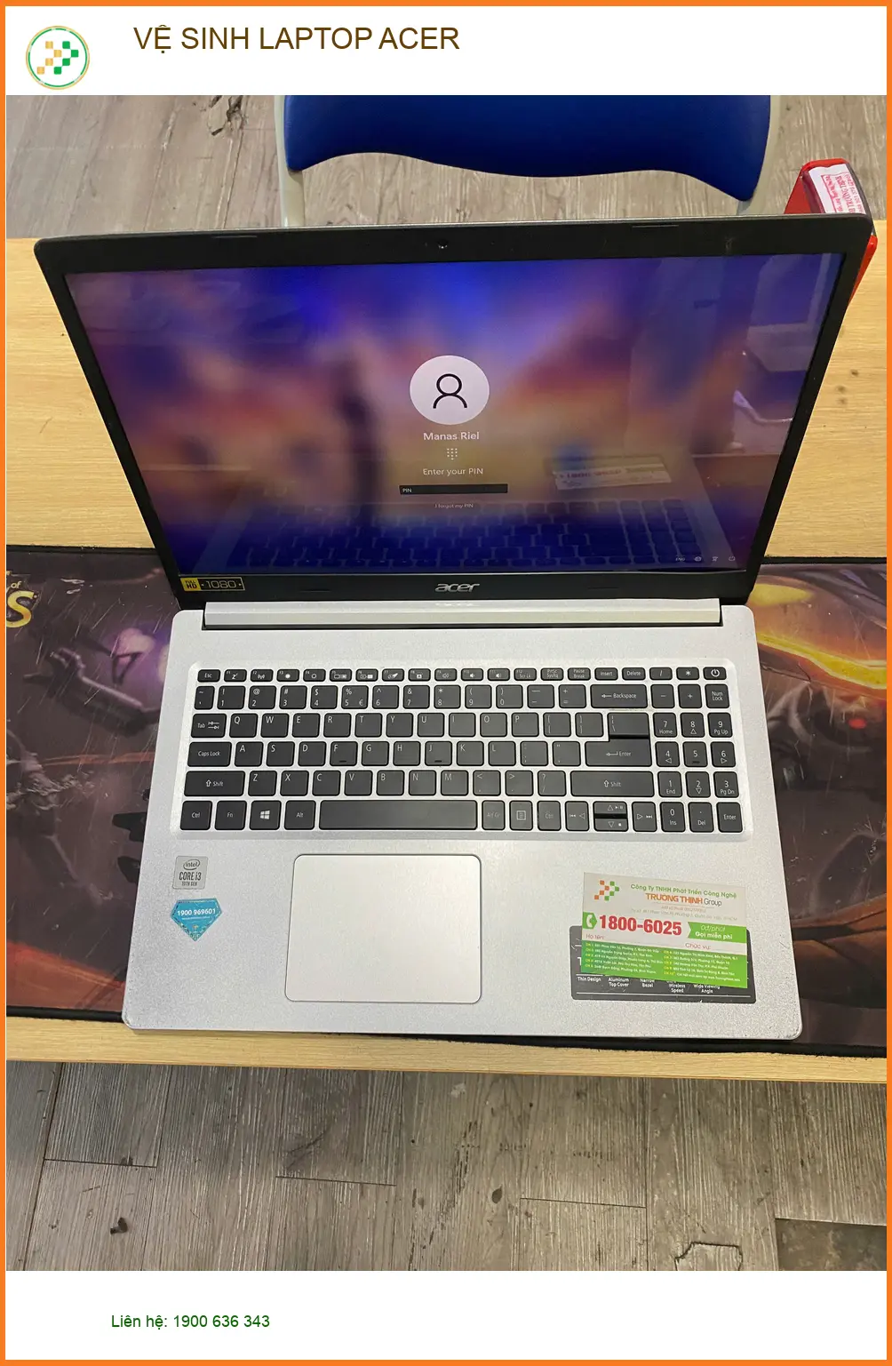 Chị Hằng sinh viên than laptop nóng - Tiệm vệ sinh LAPTOP ACER Quận 9.