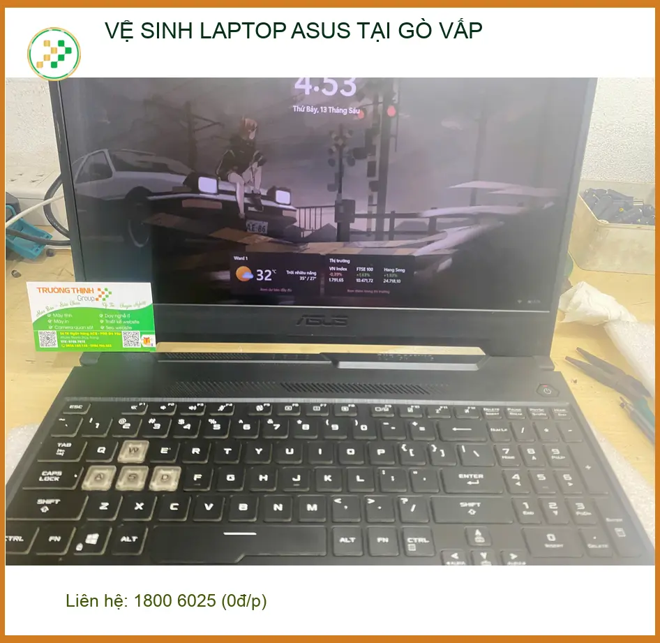 Cô Trâm nhân viên cần dịch vụ vệ sinh LAPTOP ASUS lấy ngay tại Quận Gò Vấp ảnh thực tế 1