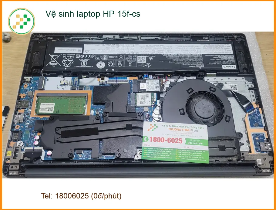 Dịch vụ vệ sinh laptop HP 15f-cs Quận Bình Tân - Anh Phong sợ máy đơ ảnh thực tế 1