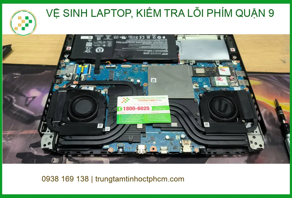 Anh Nam cần vệ sinh laptop, kiểm tra lỗi phím Quận 9 uy tín, lấy ngay.