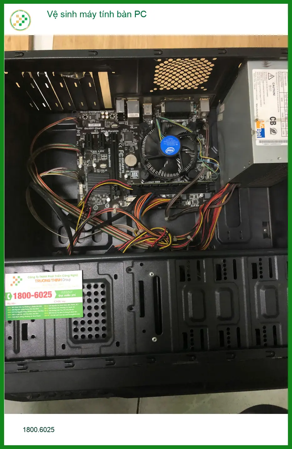 Anh Quốc review dịch vụ vệ sinh máy tính bàn PC Quận Bình Tân uy tín ảnh thực tế 1
