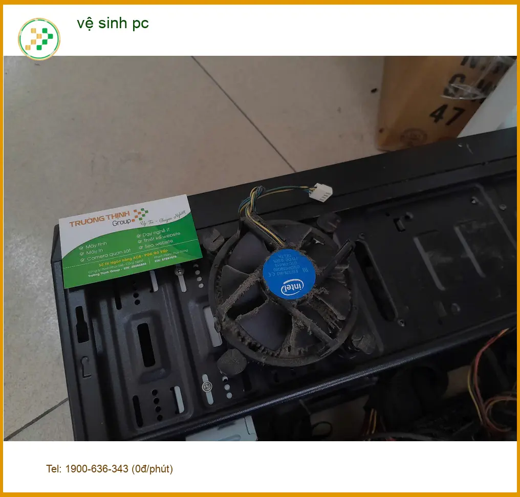 Dịch vụ vệ sinh pc Quận Thủ Đức uy tín - Anh Bách thiết kế đồ họa cần máy khỏe ảnh thực tế 1