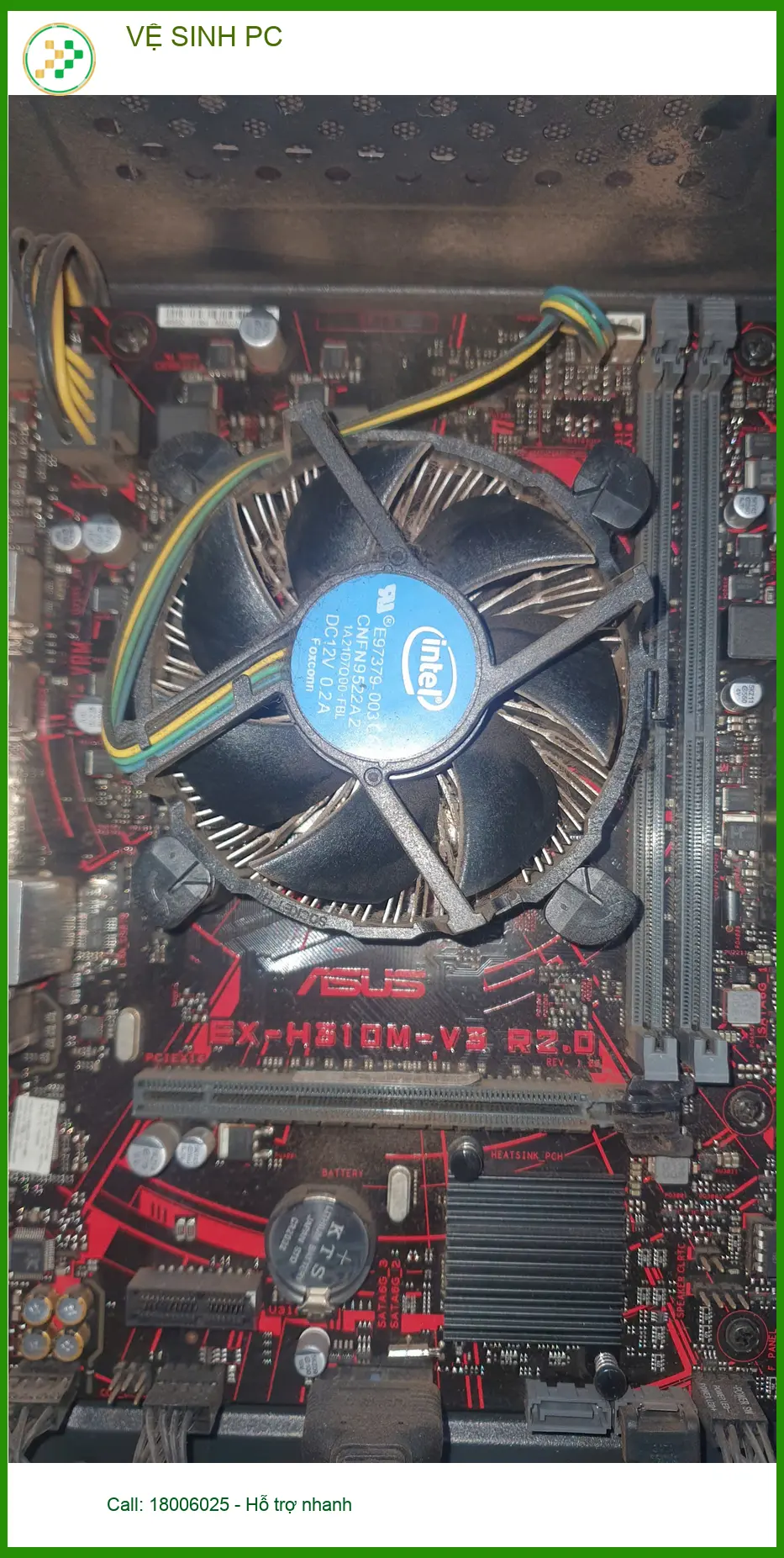 Dịch vụ Vệ sinh PC Quận Gò Vấp Anh Quang nhiếp ảnh gia tin chọn ảnh thực tế 1