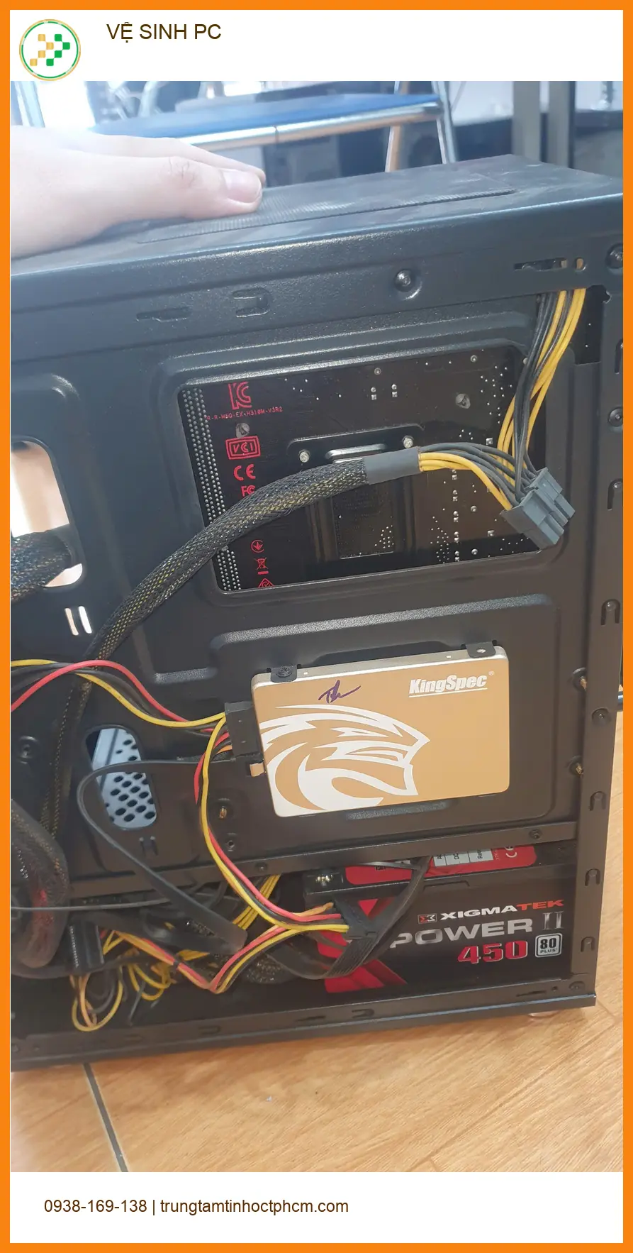 Dịch vụ Vệ sinh PC Quận Gò Vấp Anh Quang nhiếp ảnh gia tin chọn ảnh thực tế 2
