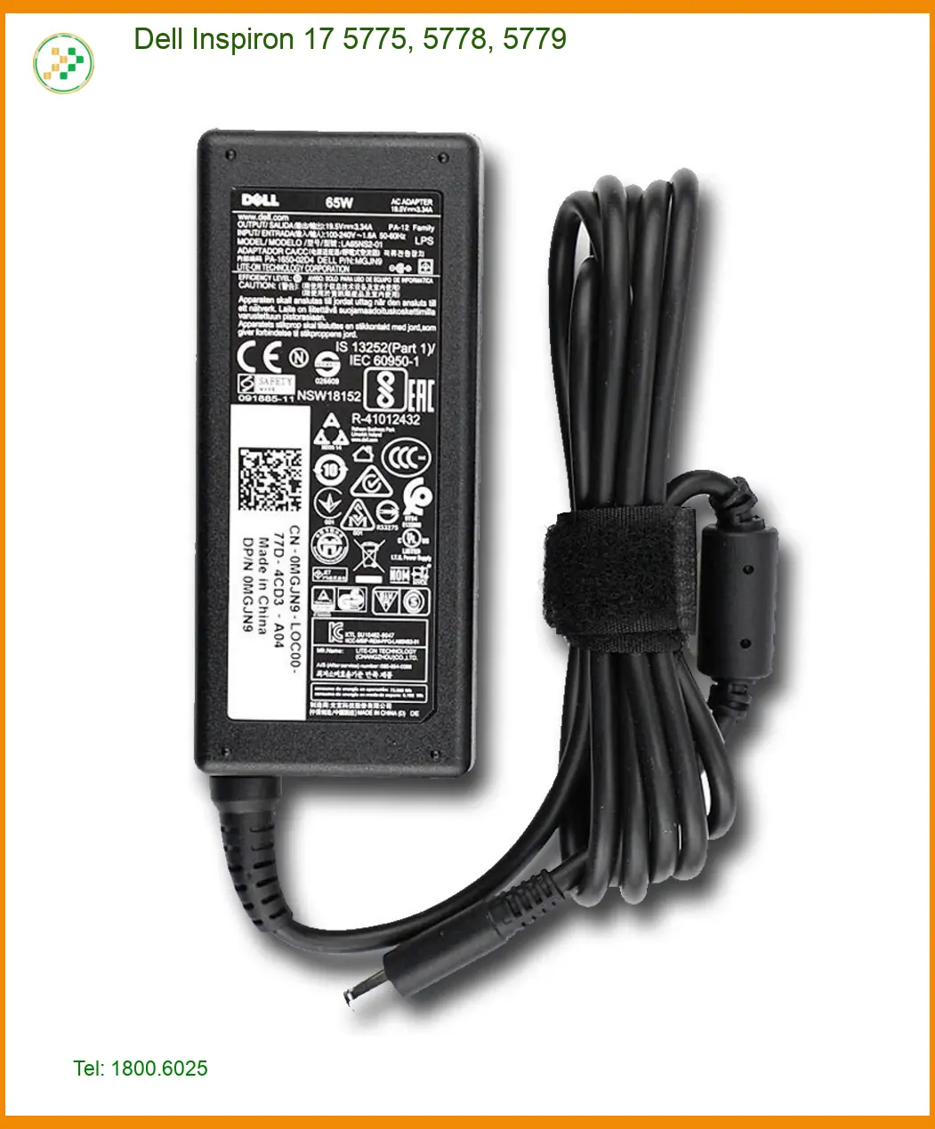 Sạc Laptop DELL Inspiron 17 5775, 5778, 5779 - Giá Rẻ TPHCM