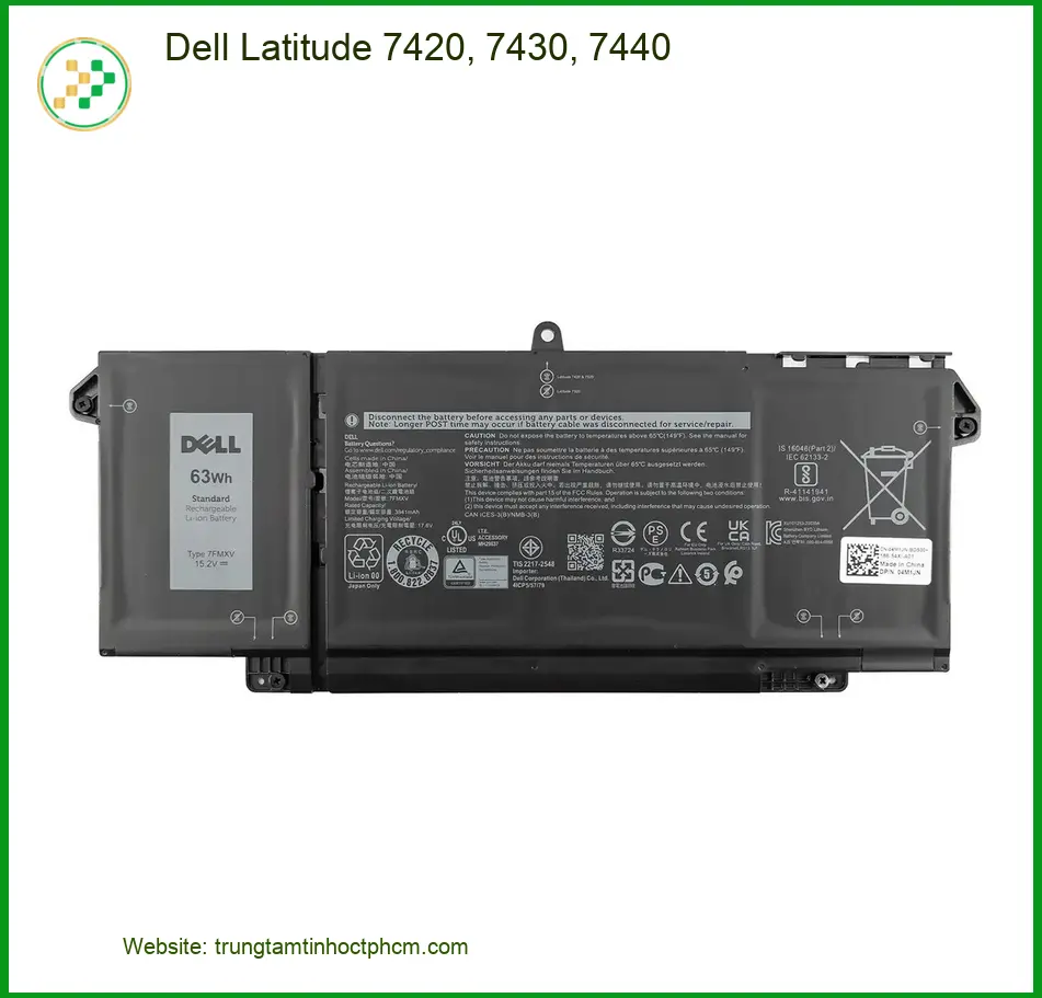 Pin Laptop Dell Latitude 7420 - Thay Mới Nhanh, Giá Tốt Tại Cửa Hàng TPHCM