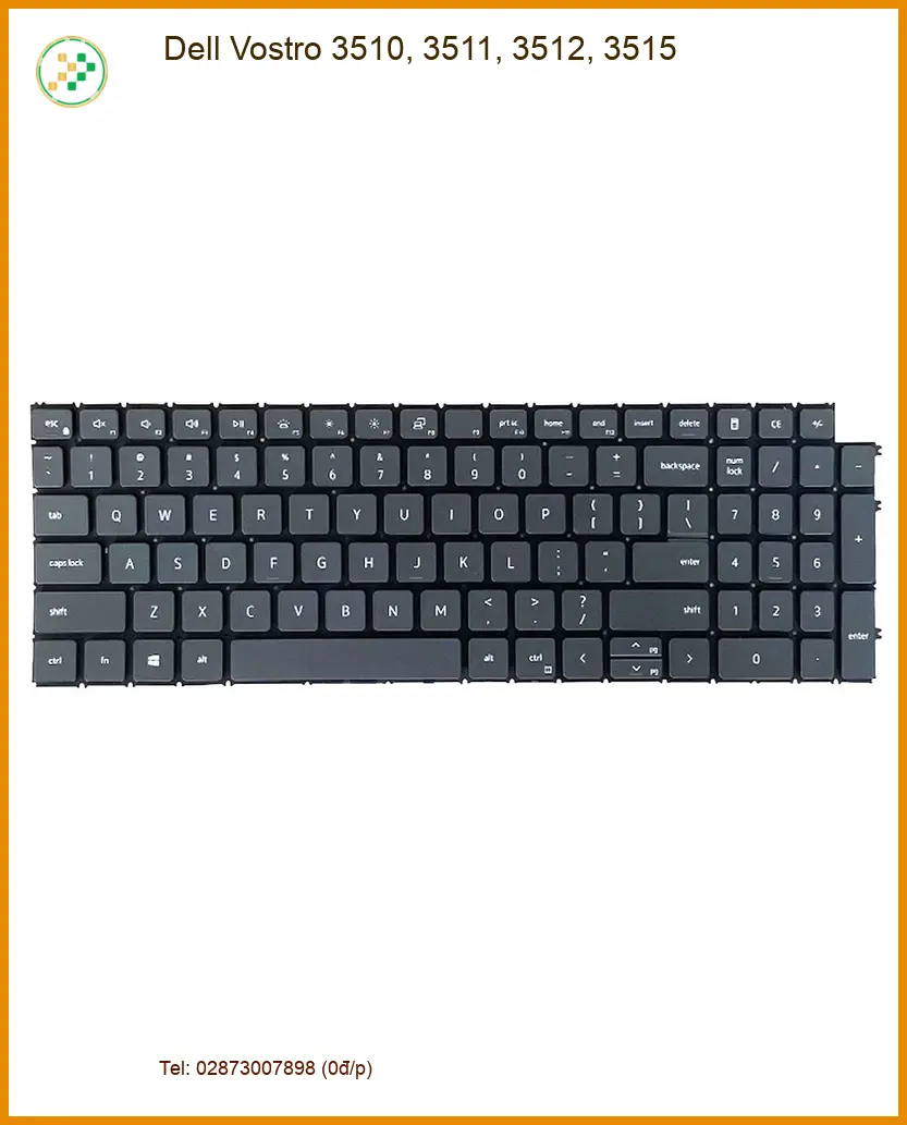 Bàn phím Laptop DELL Vostro 3510, 3511, 3512, 3515 - Thay Lấy Liền - Giá Rẻ TPHCM