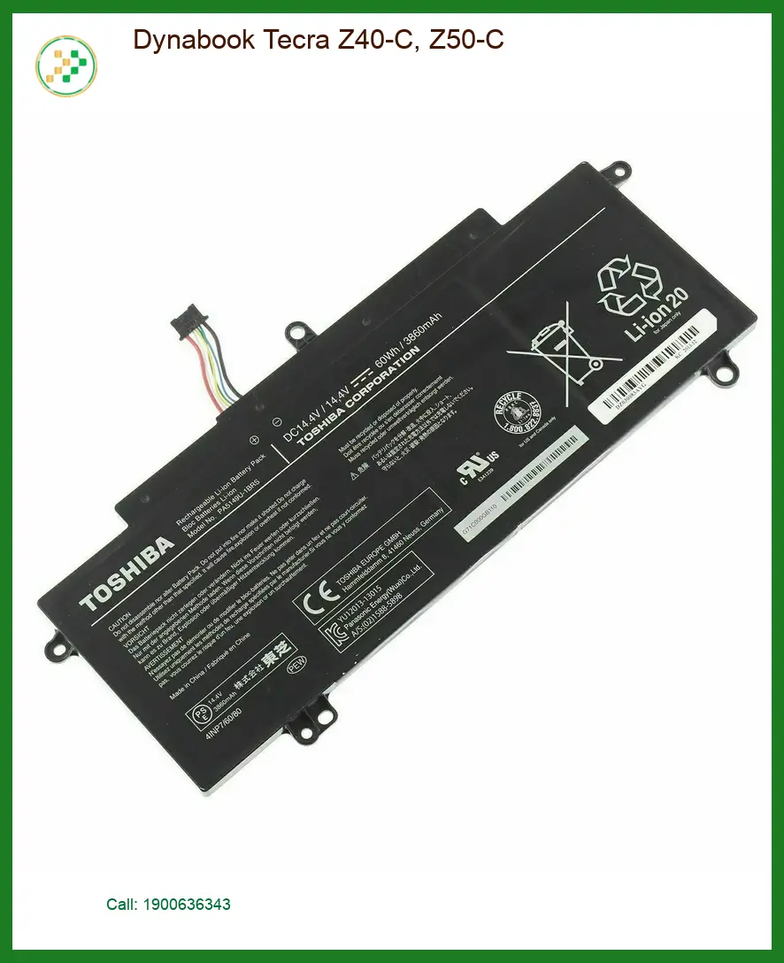 Pin Laptop Dynabook Tecra Z40-C, Z50-C | Trung Tâm Thay Nhanh Gần Nhất