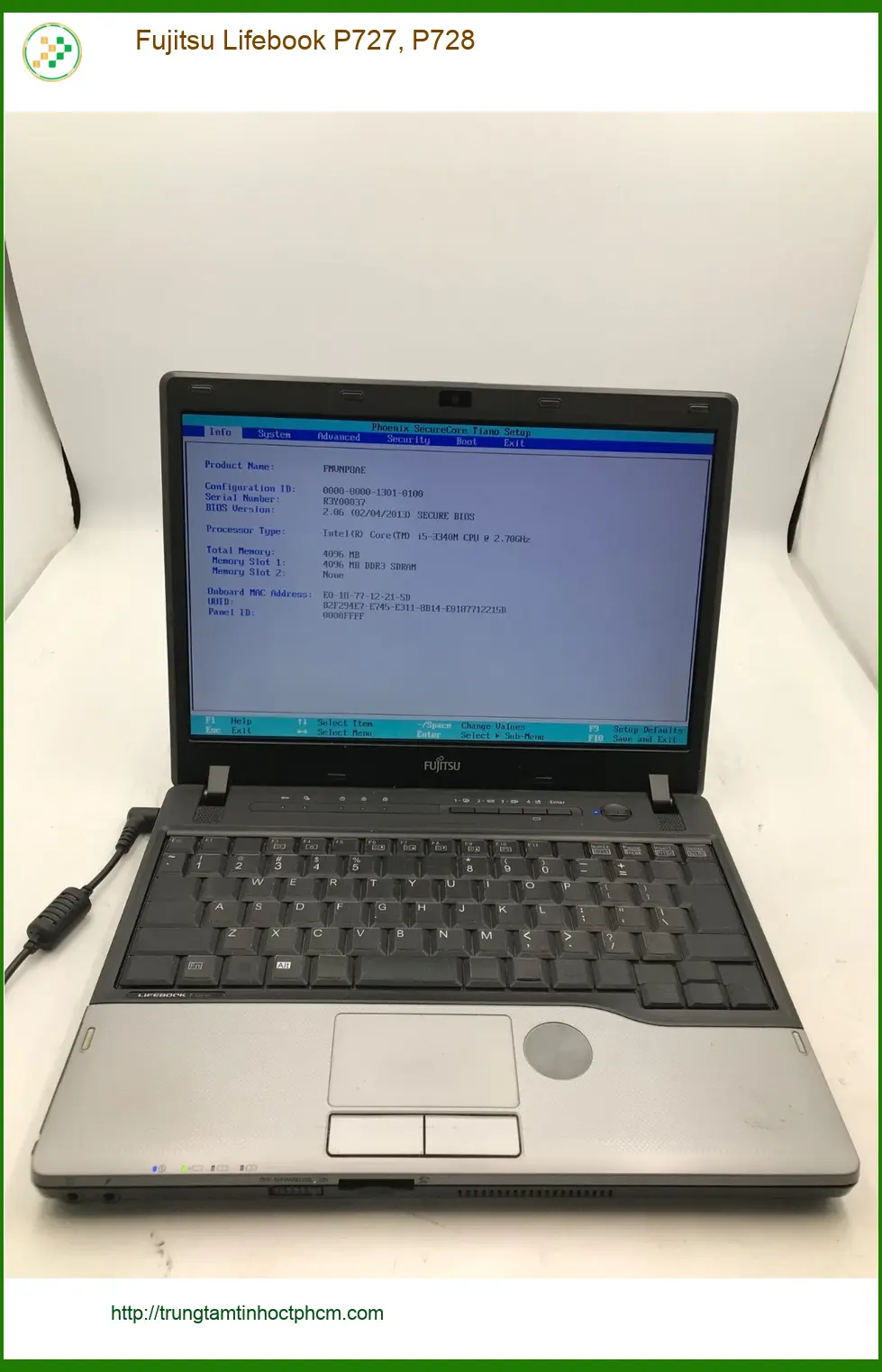 Vỏ Laptop Fujitsu P727 P728 - Thay Nhanh Lấy Liền Tại TPHCM