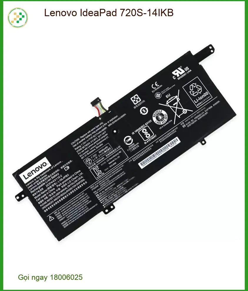 Pin Laptop LENOVO Lenovo IdeaPad 720S-14IKB - Cửa Hàng Thay Nhanh Lấy Liền