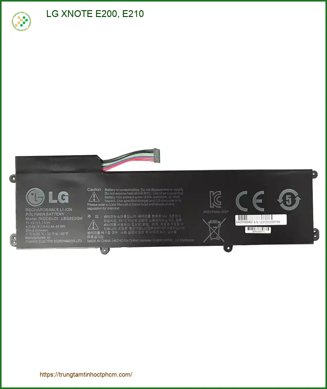 Pin Laptop LG XNOTE E200, E210 - Thay Nhanh, Giá Rẻ Tại Trung Tâm TPHCM