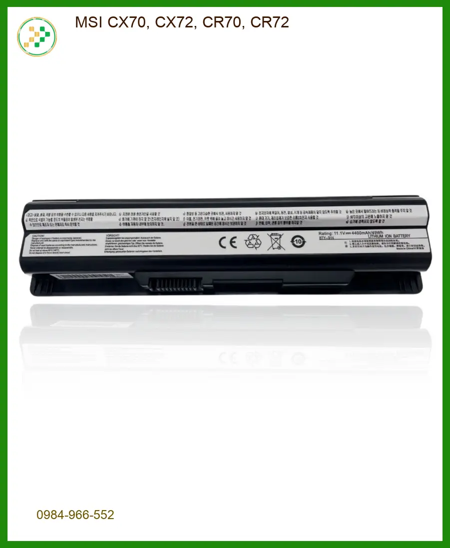 Pin Laptop MSI CX70, CX72, CR70, CR72 - Thay Tại Trung Tâm Gần Nhất - Giá Rẻ TPHCM