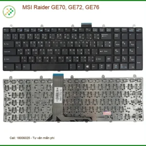 Bàn phím Laptop MSI Raider GE70, GE72, GE76 - Thay lấy ngay | Trung tâm TPHCM