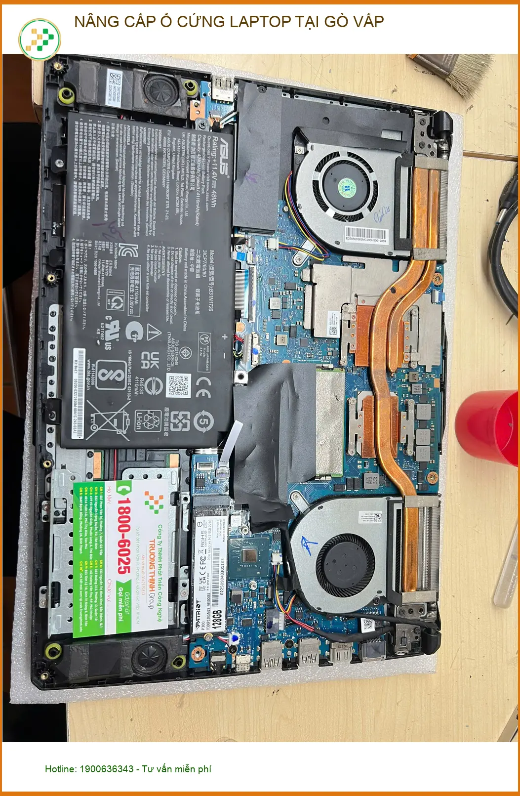 Anh Bách kỹ sư nâng cấp ổ cứng Laptop tại Gò Vấp - Trải nghiệm uy tín ảnh thực tế 1
