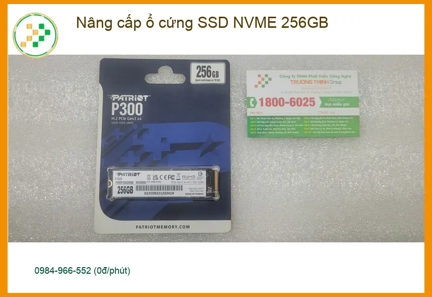 Anh Đức IT ở Bình Tân nâng cấp SSD NVME 256GB, máy chạy vèo vèo ảnh thực tế 1