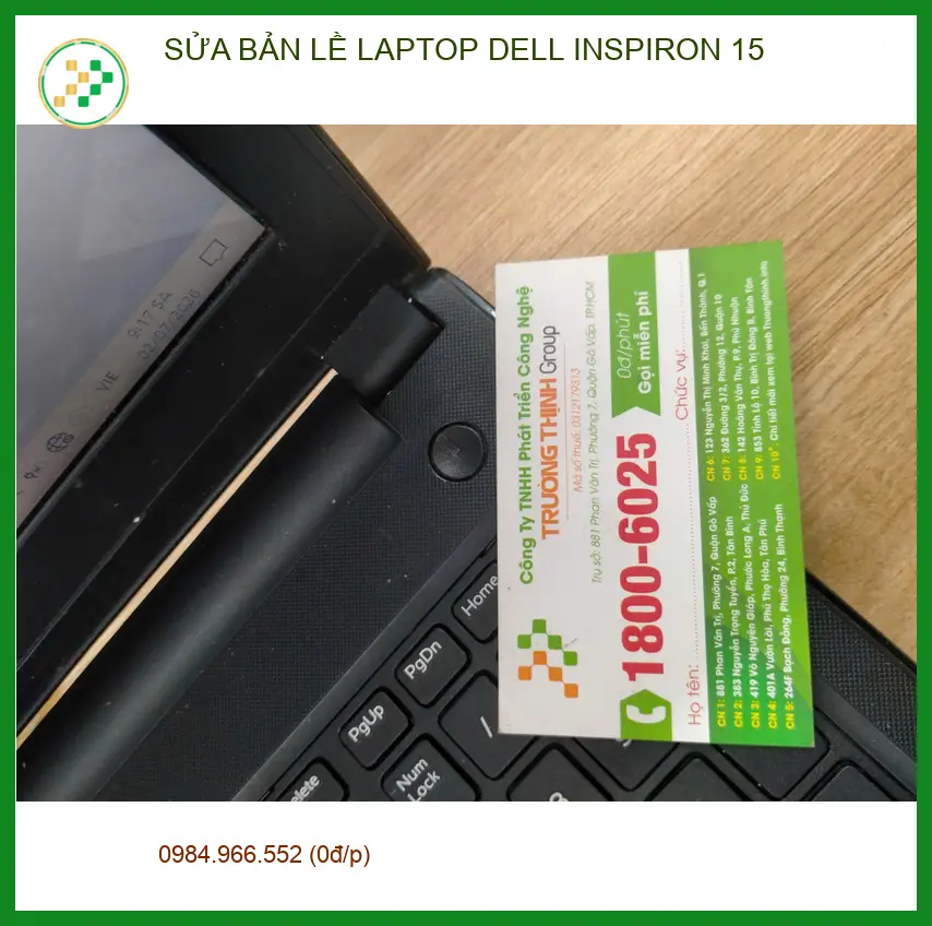 Trung tâm sửa bản lề Laptop Dell Inspiron 15 Quận 12 uy tín - Anh Khôi kiến trúc sư ảnh thực tế 1