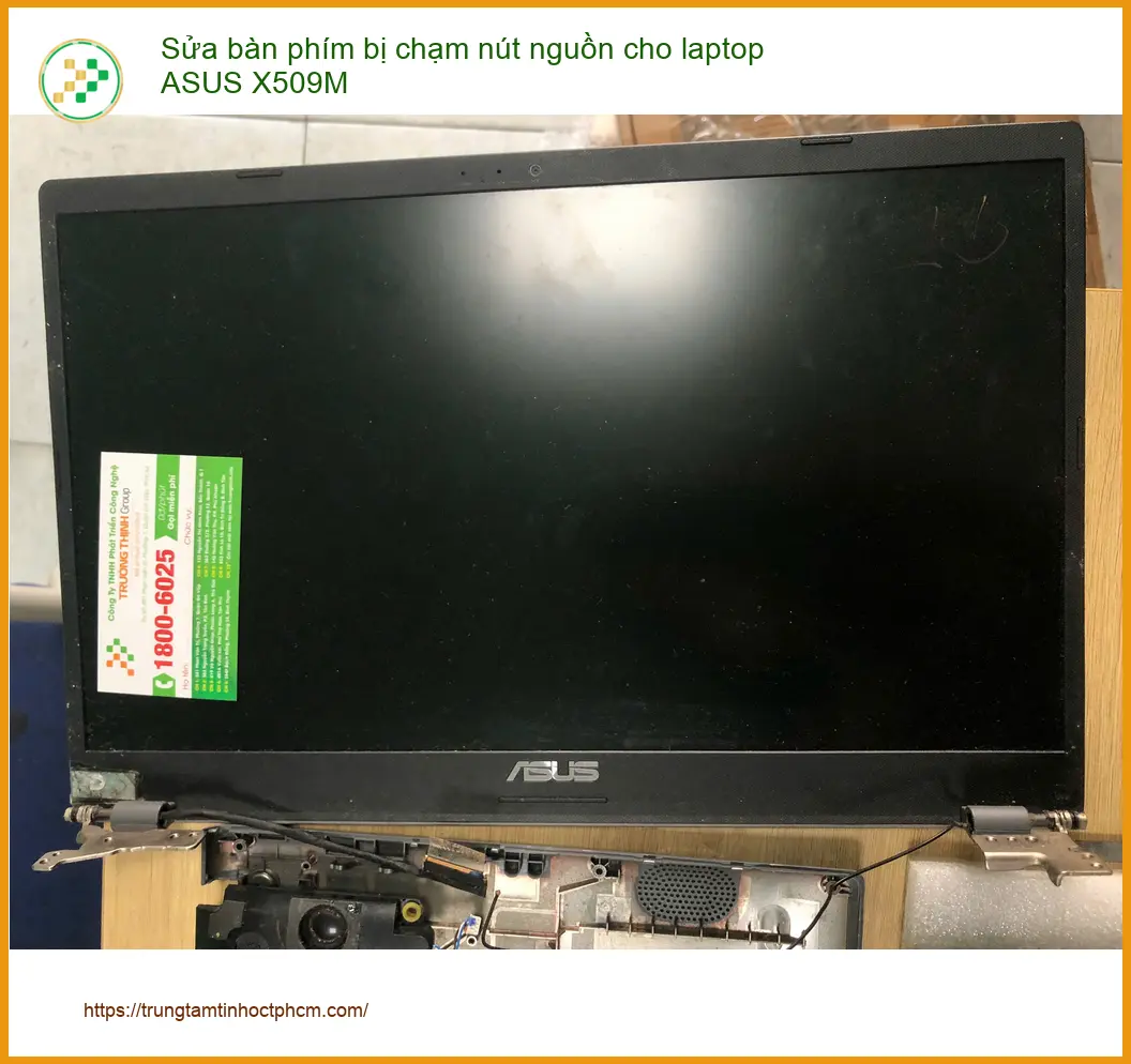 Chú Hải khắc phục lỗi bàn phím laptop ASUS X509M chạm nguồn Quận Bình Tân ảnh thực tế 2