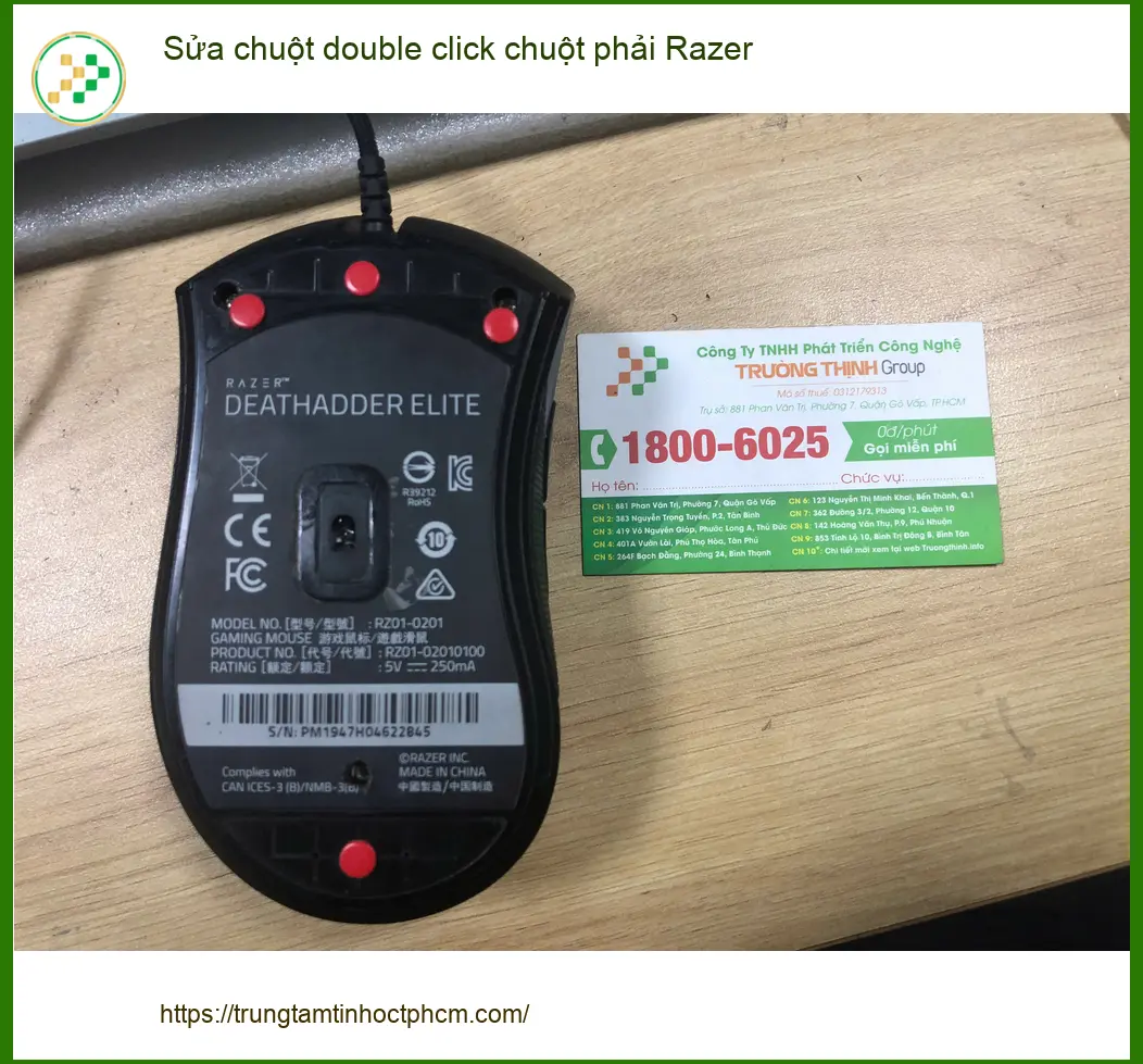 Tiệm sửa chuột Razer lỗi double click phải Quận Bình Tân của Anh Tú lập trình viên ảnh thực tế 1