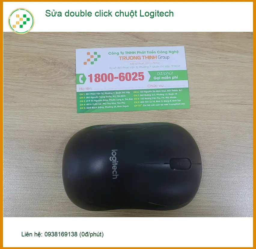 Dịch vụ sửa double click chuột Logitech Quận Bình Tân - Chị Hằng an tâm ảnh thực tế 1